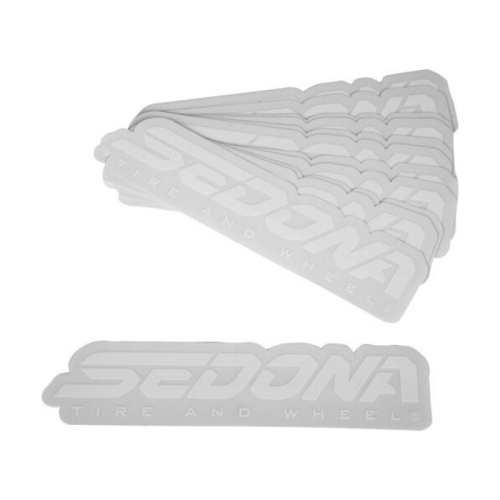 Sedona - Sedona Die Cut Sticker - White - 20in. - 20" WHITE ON BLACK