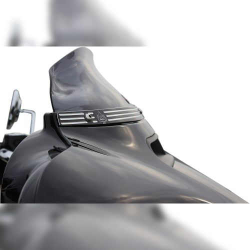 Klock Werks - Klock Werks Flare Windshield - 4in. - Dark Smoke - KWW-01-0405