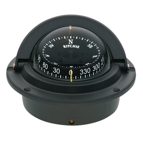 Ritchie - Ritchie F-83 Voyager Compass - Flush Mount - Black