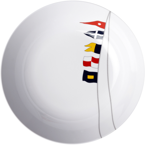 Marine Business - Marine Business Melamine Deep, Round Soup Plate - REGATA - 8.8" Set of 6