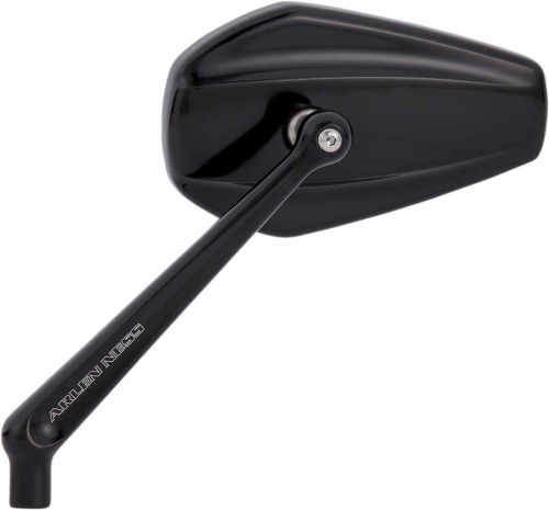 Arlen Ness - Arlen Ness Mini Stocker Mirror - Right - Black Powdercoat - 13-158