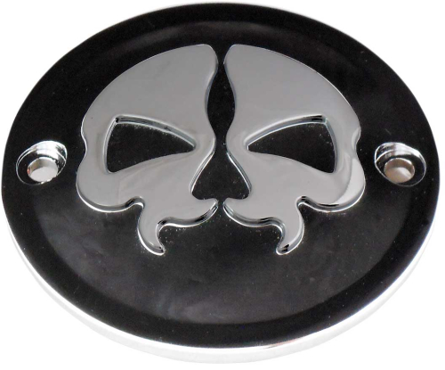Drag Specialties - Drag Specialties Split Skull Points Cover - Black - 0940-1615