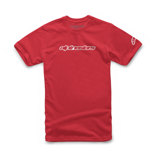 Alpinestars - Alpinestars Wordmark T-Shirt - 1036-72015-3020-XXL - Red/White - 2XL