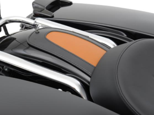 Drag Specialties - Drag Specialties Fender Skin - Faux Leather Brown with Black Trim - 1405-0205