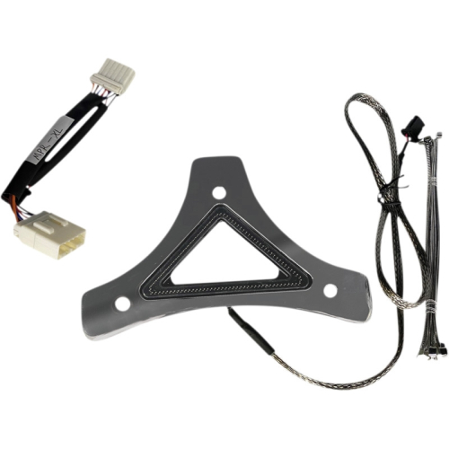 Custom Dynamics - Custom Dynamics Run/Brake Backrest LED Lights - Chrome - CD-BR-XL-C