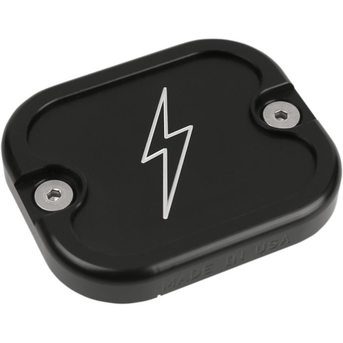 Thrashin Supply Company - Thrashin Supply Company Front Brake/Clutch Master Cylinder Cover - Black Anodized - TSC-3120-4