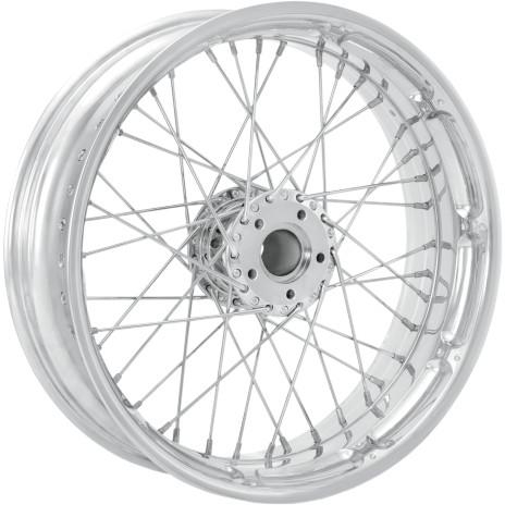 Performance Machine - Performance Machine Spoked Wire Front Wheel - 21x2.15in. - Chrome - 12406103RSPKCH