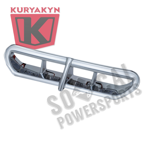 Kuryakyn - Kuryakyn LED Fairing Vent Accent - Chrome - 5053