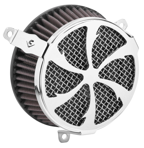 Cobra - Cobra Swept Air Cleaner Kit - Chrome - 606-0101-01