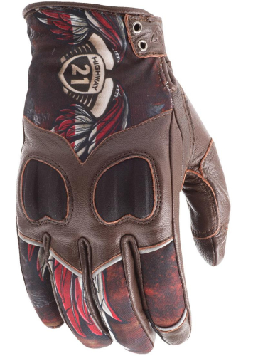Highway 21 - Highway 21 Vixen Womens Gloves - 5884 489-00934 - Liberty Brown - Large