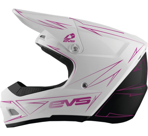 EVS - EVS T3 Pinner Youth Helmet - HE21T3P50-PK-S - White/Pink - Small