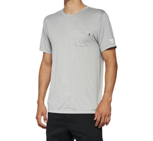 100% - 100% Mission Athletic T-Shirt - 20014-00007 - Heather Gray - Large