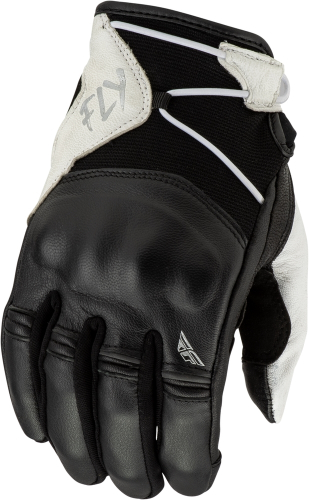 Fly Racing - Fly Racing Venus Womens Gloves - 476-6125L - Black/White - Large