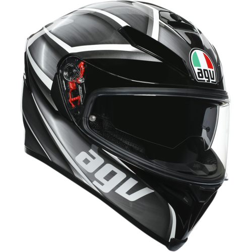 AGV - AGV K-5 S Tempest Helmet - 210041O2MY05111 - Black/Silver - 2XL