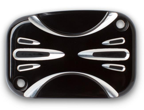 Arlen Ness - Arlen Ness Clutch Master Cylinder Cover - Deep Cut - Black - 03-438