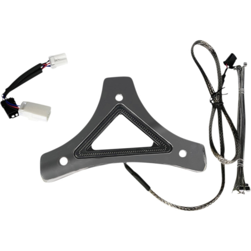 Custom Dynamics - Custom Dynamics Run/Brake Backrest LED Lights - Chrome - CD-BR-BCMXL-C