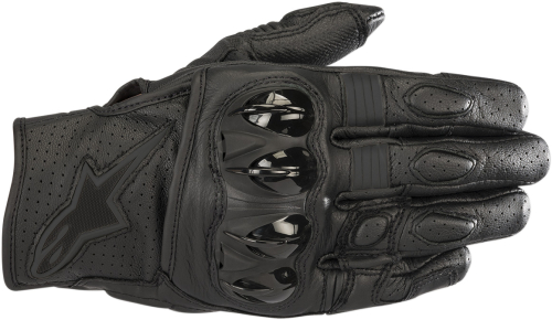 Alpinestars - Alpinestars Celer V2 Leather Gloves - 3567018-1100-M - Black/Black - Medium