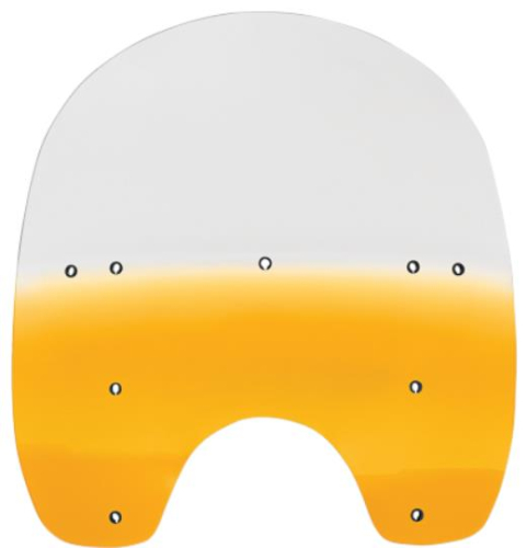 Memphis Shades - Memphis Shades Replacement Plastic for HD Quick-Release Compact Windshield - 17in. - Gradient Yellow - MEP6285