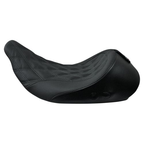 Danny Gray - Danny Gray Airhawk Bigseat Backrest Solo Seat - Double Diamond Stitch with Charcoal Gray Thread - 21-418DIAAIR