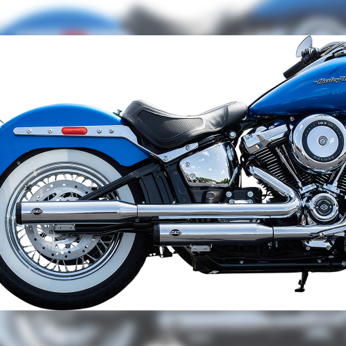 S&S Cycle - S&S Cycle Grand National Slip-On Mufflers - Race Only - Chrome - 550-0740