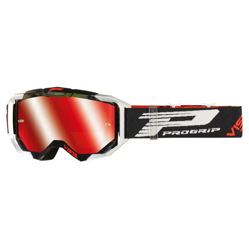 Pro Grip - Pro Grip 3303 Vista Goggles - PZ3303NBFL - Black/White / Mirror Lens - OSFA