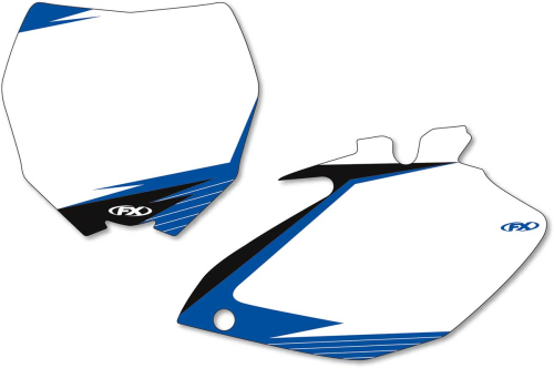 Factory Effex - Factory Effex Graphic Number Plate Backgrounds - White - 13-64238