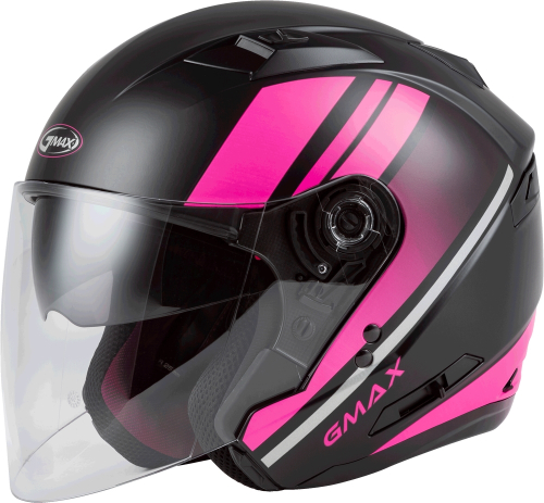 G-Max - G-Max OF-77 Reform Helmet - O1776343 - Matte Black/Pink/Silver - X-Small