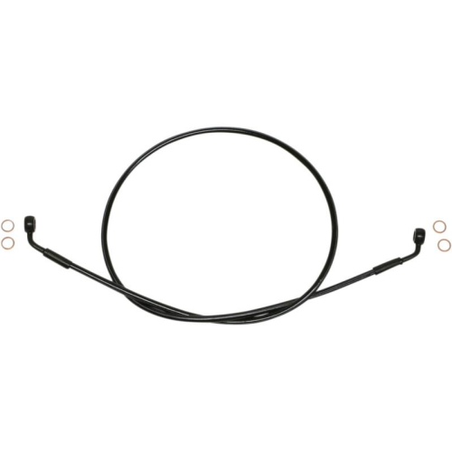 Magnum - Magnum Black Coated XR Stainless Front Brakeline Kit with Black Fittings - 50in. Total Length - SBB0606-50