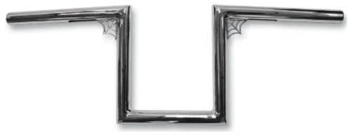 LA Choppers - LA Choppers 1in. Web Z Old School Handlebar - 12in. - Chrome - LA-7380-W12