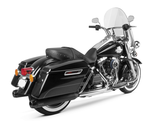 Two Brothers Racing - Two Brothers Racing Dual Slip-Ons - Black w/ Carbon Fiber Tip - 005-3870499D-B