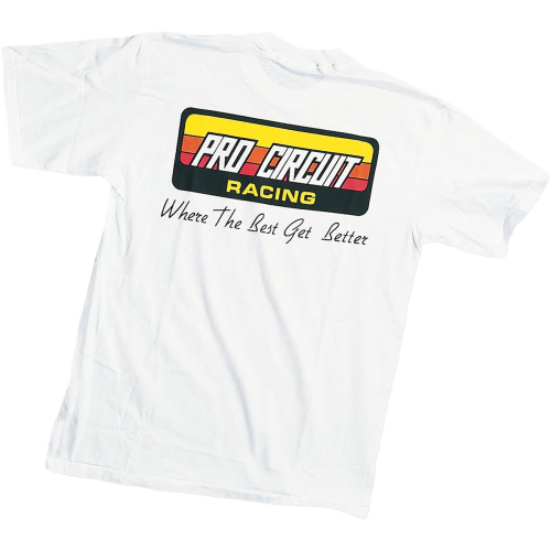 Pro Circuit - Pro Circuit Original Logo T-Shirt - PC0118-0150 - White - 2XL