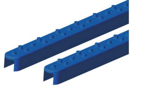Snowbug - Snowbug Square Style Rail Grips - Blue - SRG-853