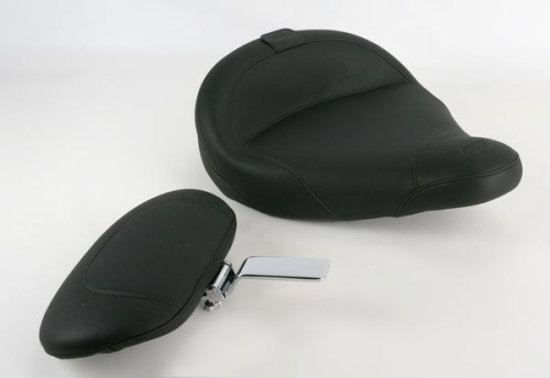 Mustang - Mustang Solo Seat with Driver Backrest - Smooth - 79549