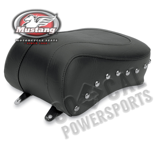 Mustang - Mustang Studded Standard Pillion Pad - Chrome Studs - 75492