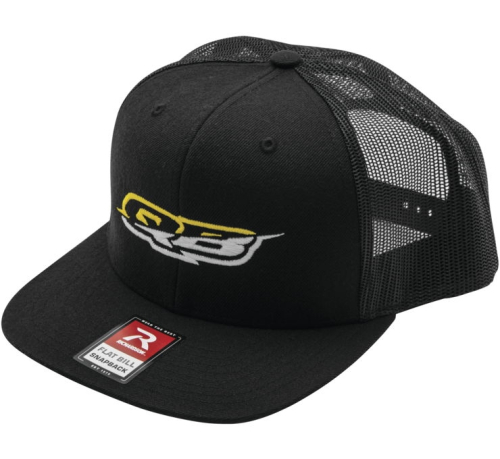 QuadBoss - QuadBoss QB Logo Flatbill Hat - 155392 - Black - OSFM
