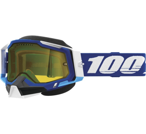 100% - 100% Racecraft 2 Snow Goggles - 50011-00002 - Blue / Yellow Lens - OSFM