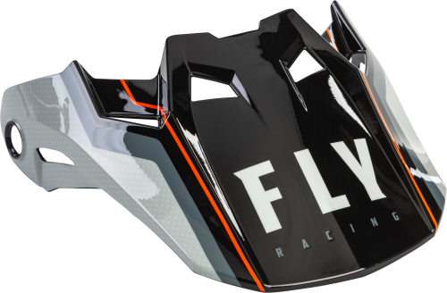 Fly Racing - Fly Racing Visor for Formula Helmets - Axon Black/Gray/Orange- XL to 2X - 73-4727L