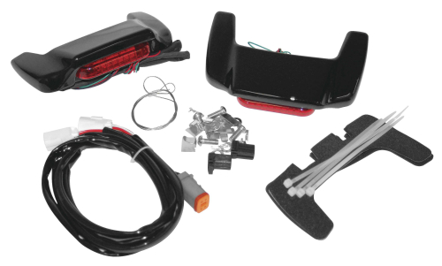 Namz - Namz Saddlebag Lid Spoiler Kit - Black - LLC-SBSL-CB