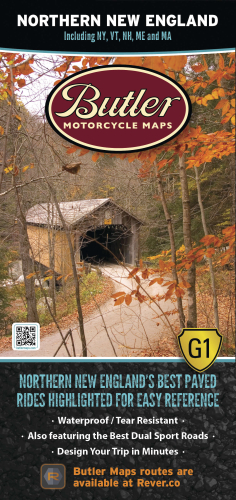 Butler Maps - Butler Maps G1 Series Map - Northern New England - MP-123
