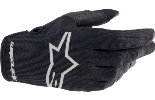 Alpinestars - Alpinestars Radar Gloves - 3561823-1419-S - Black/Brushed Silver - Small