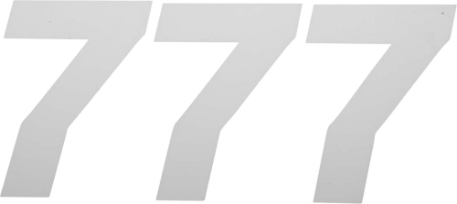DCOR - DCOR Race Series Individual Numbers 4in. - No.7 - White - 45-34-7