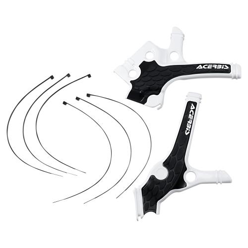 Acerbis - Acerbis X-Grip Frame Guards - Black/White - 2736391007