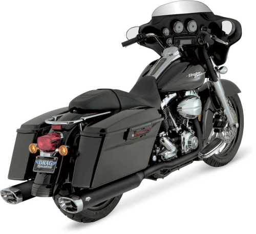 Vance & Hines - Vance & Hines Dresser Duals Head Pipes - Black - 46799