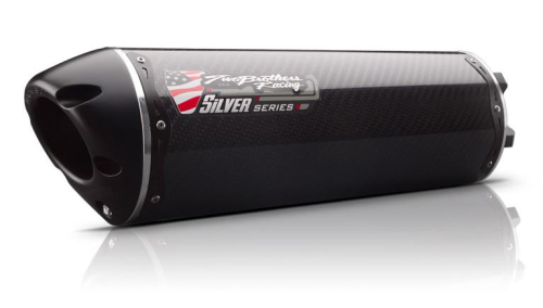 Two Brothers Racing - Two Brothers Racing M-2 Silver Series V.A.L.E. Slip-On - Carbon Fiber - 005-3120405V-S