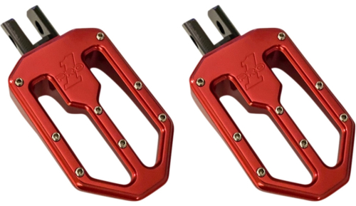 Pro-One Performance - Pro-One Performance Moto V1 Billet Footpeg - Red - 500752R