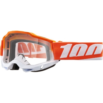 100% - 100% Accuri 2 Matifogun Goggles - 50013-00020 - Matigofun/Orange/White/Clear Lens - OSFM