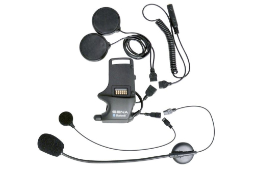 SENA - SENA Helmet Clamp Kit for Speakers and Earbuds with Attachable Boom Mic and Wired Mic - SMH-10 - SMH-A0306