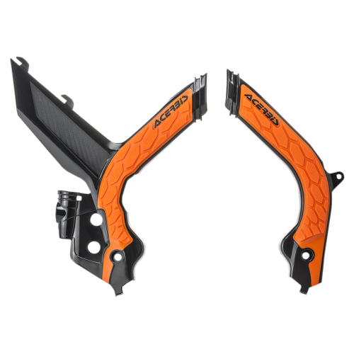 Acerbis - Acerbis X-Grip Frame Guards - Black/Orange - 2783155229