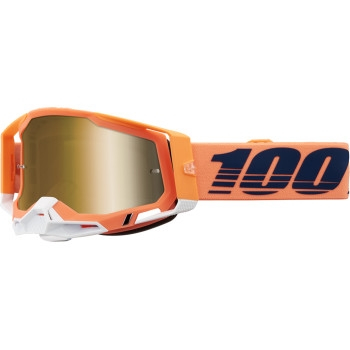 100% - 100% Racecraft 2 Coral Goggles - 50010-00018 - Coral/Light Orange/Navy/Gold Lens - OSFM