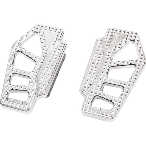 Thrashin Supply Company - Thrashin Supply Company Apex Mini Floorboards - Chrome - TSC-2217-3-BR